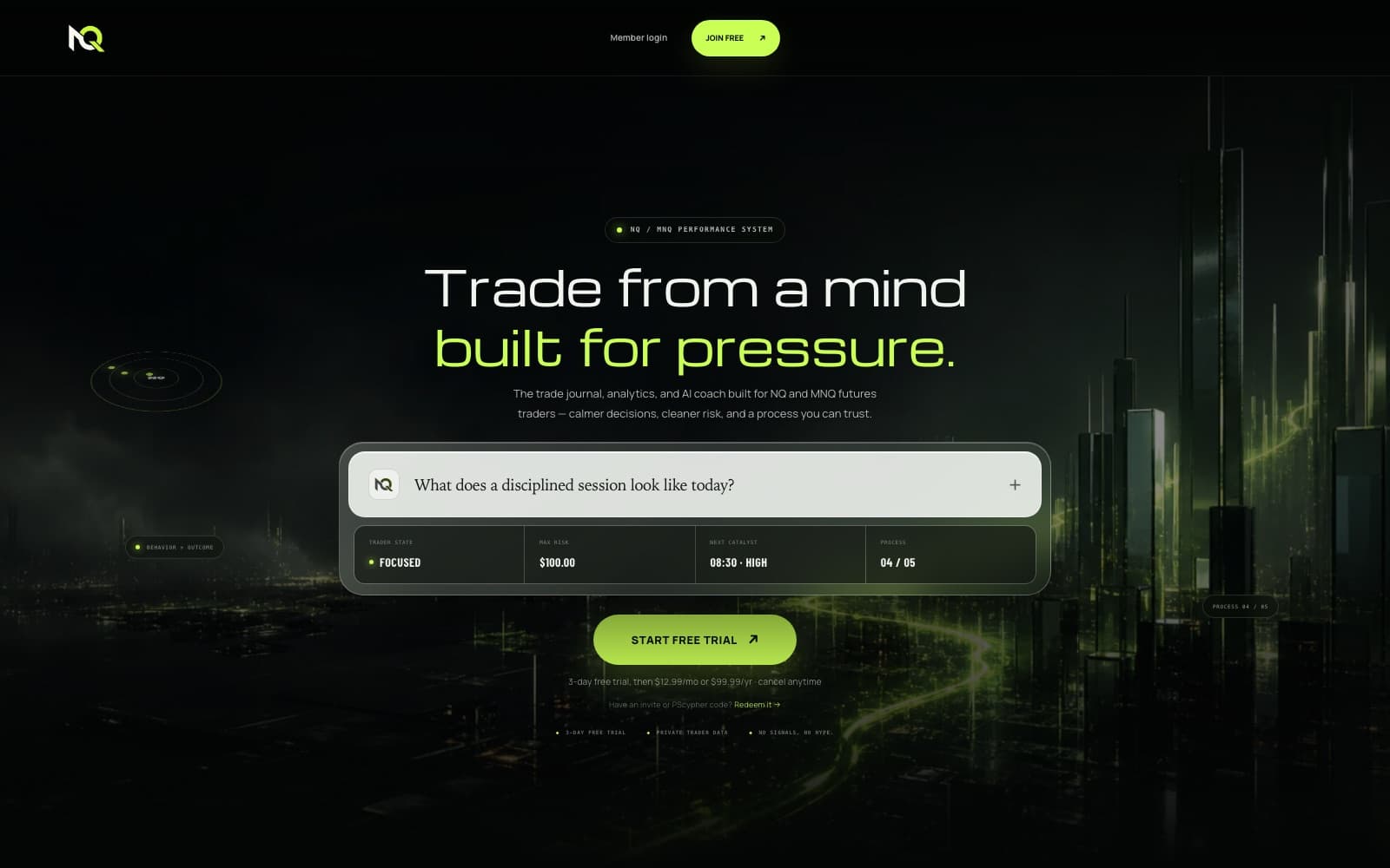 NQ Edge — live product